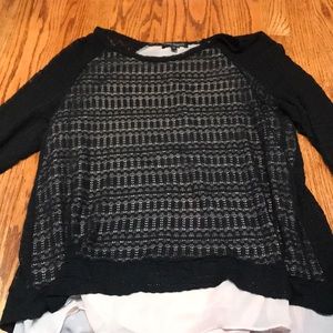 Green envelope black sweater